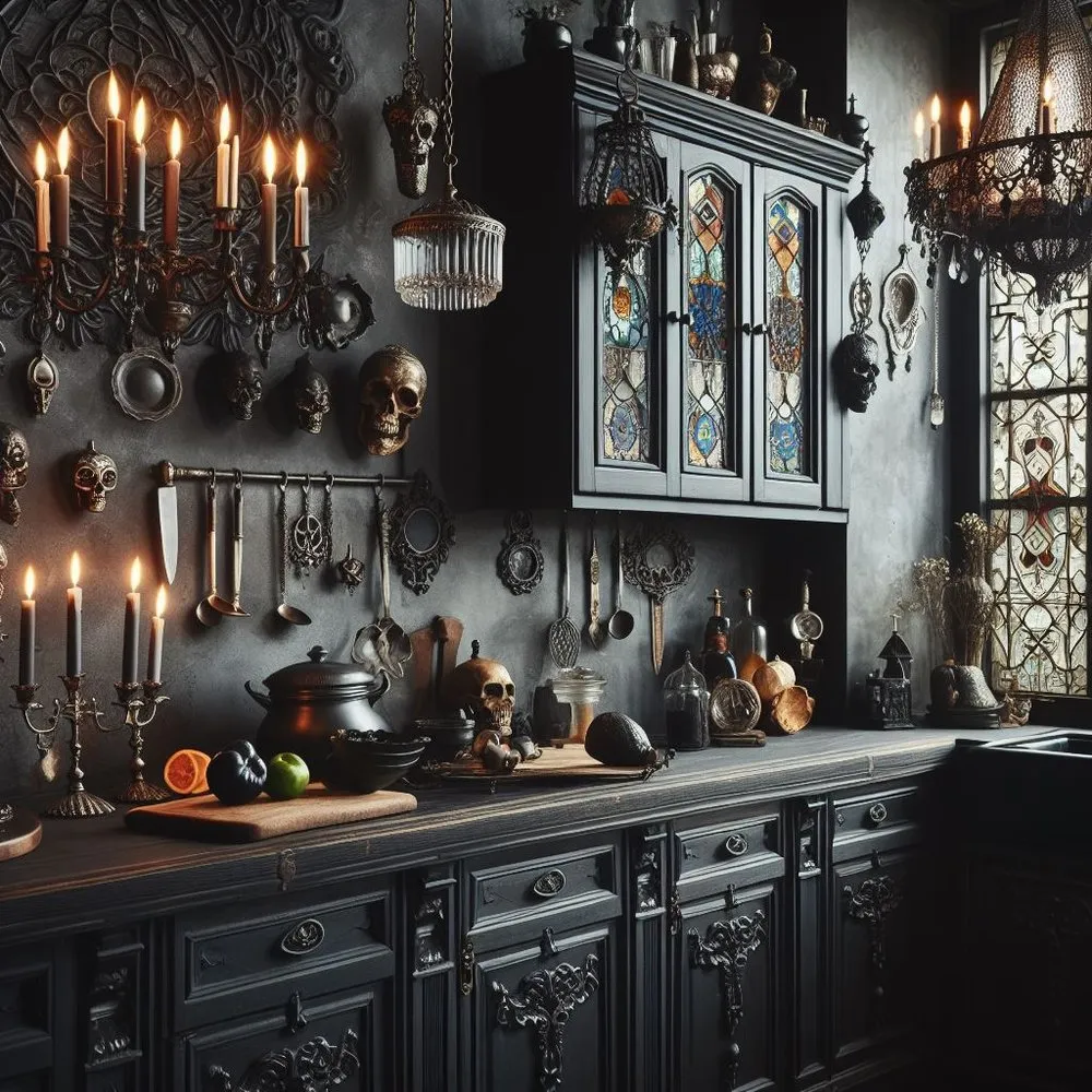 12345 gothic kitchen wallpaper texture