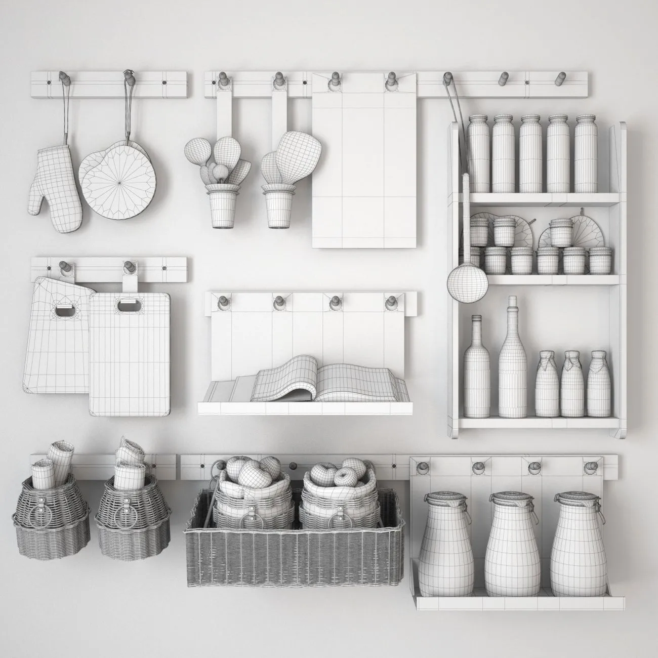 12386 farmhouse kitchen 3d model 2