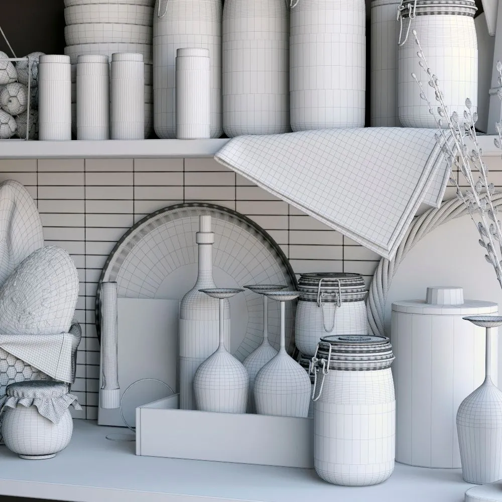 12386 farmhouse kitchen 3d model 5