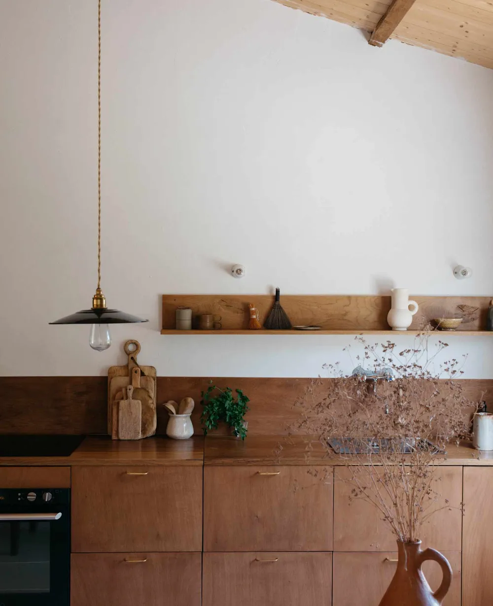 12438 rustic wood cabinets