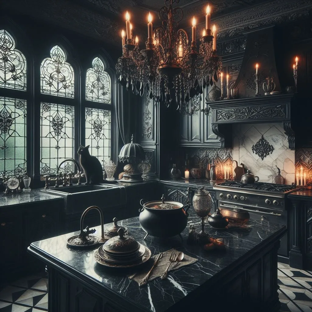 12444 gothic kitchen cabinets