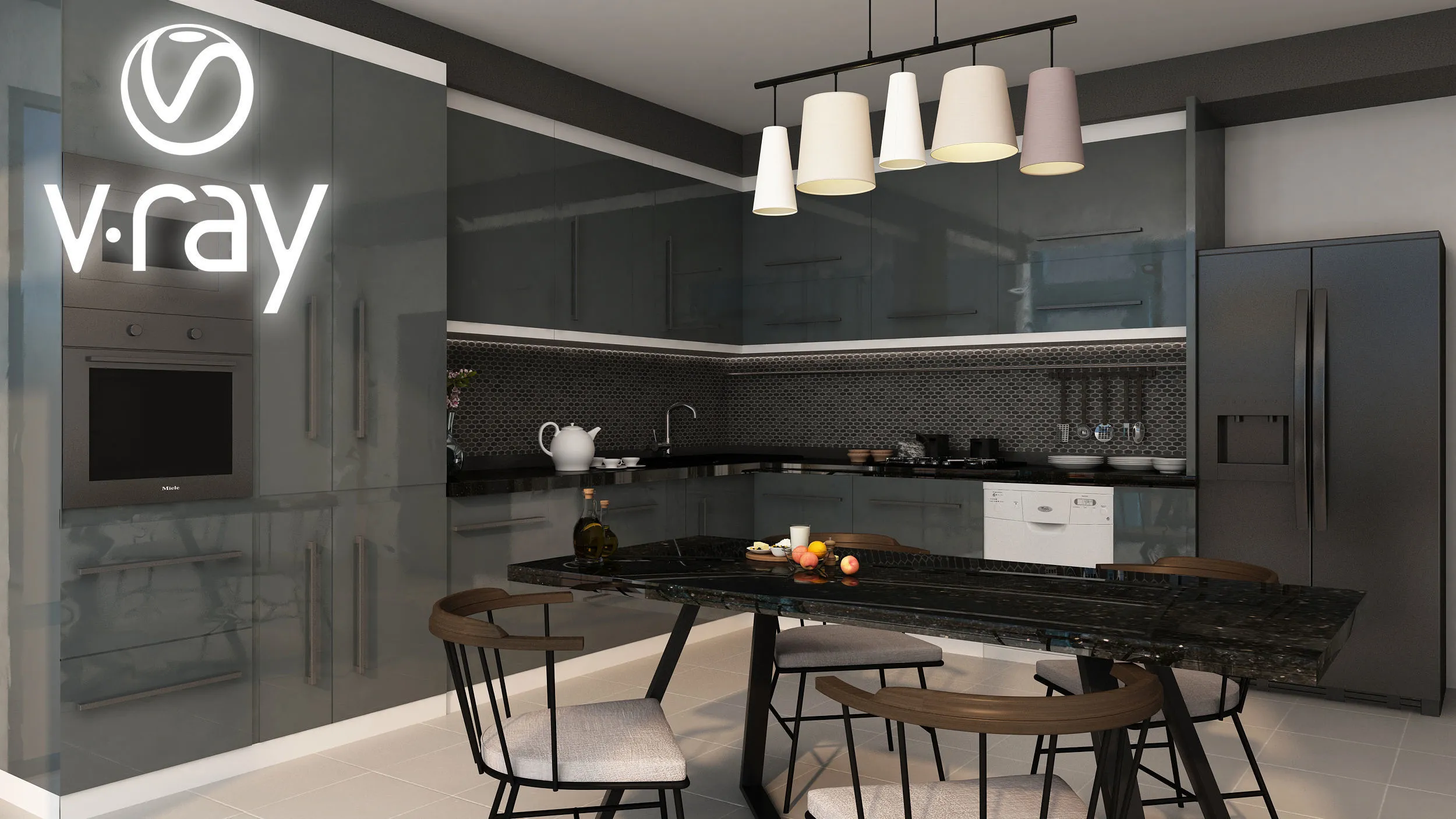 12526 summer kitchen decor 3dmax model 7