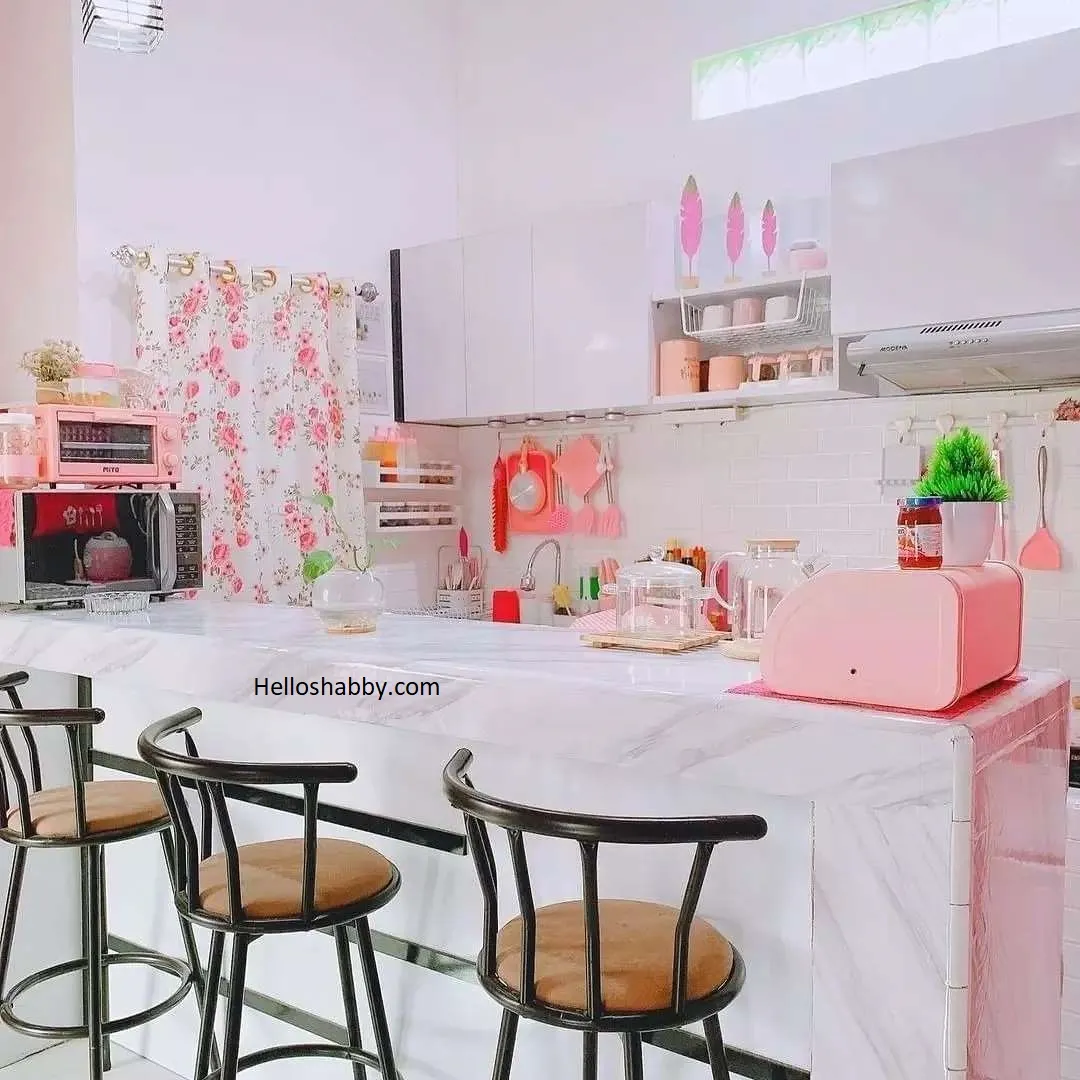 12565 baby pink kitchen design