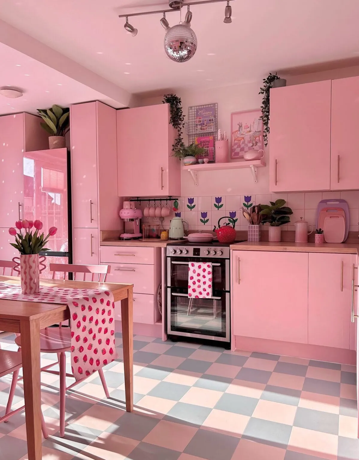 12565 pink kitchen accessories