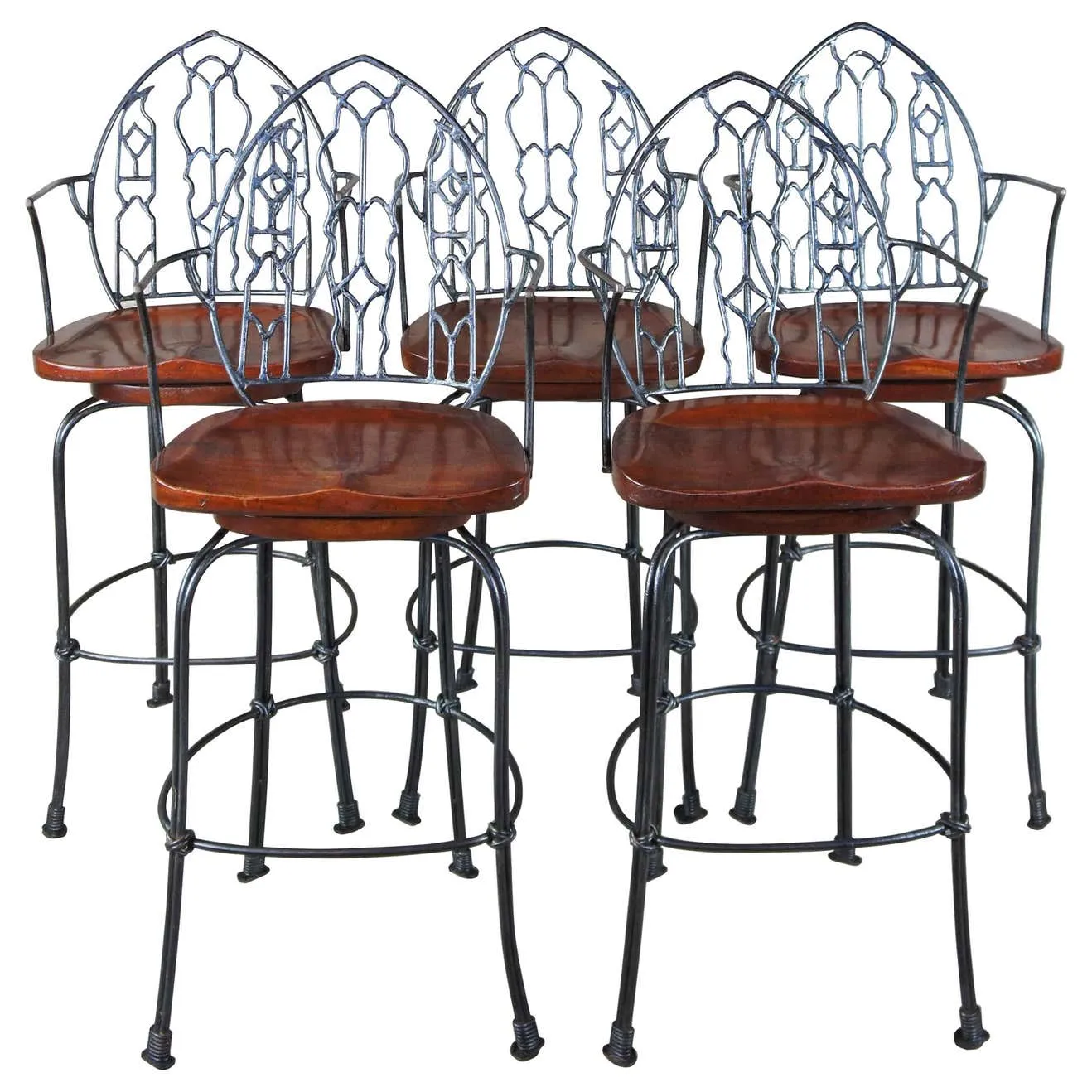 12584 gothic backless bar stool