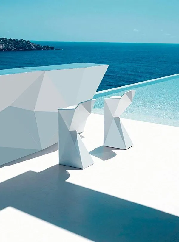 12584 gothic bar stool black leather