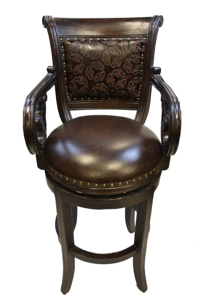 12584 gothic velvet bar stool